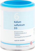 BIOCHEMIE DHU 6 Kalium sulfuricum D 3 Tabletten