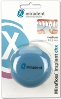 MIRADENT Zahnseide Mirafloss Implant CHX medium