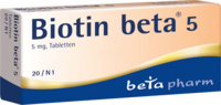 BIOTIN BETA 5 Tabletten