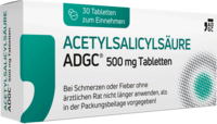 ACETYLSALICYLSÄURE ADGC 500 mg Tabletten